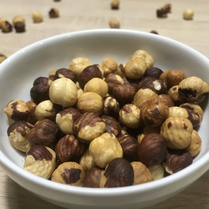 Crème de caramel noisettes et grué de cacao